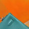 Joe Luxury Kelly Togo Leather Forest Green Silver Hardware 25cm Full Handmade
