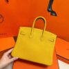 Joe Luxury Birkin Togo Leather Amber Yellow Gold Hardware 25cm Full Handmade