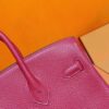 Joe Luxury Birkin Togo Leather Chinese Red Silver Hardware 25cm Full Handmade