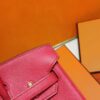 Joe Luxury Birkin Epsom Leather Chinese Red Gold Hardware 25cm Full Handmade