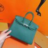 Joe Luxury Birkin Togo Leather Forest Green Silver Hardware 25cm Full Handmade