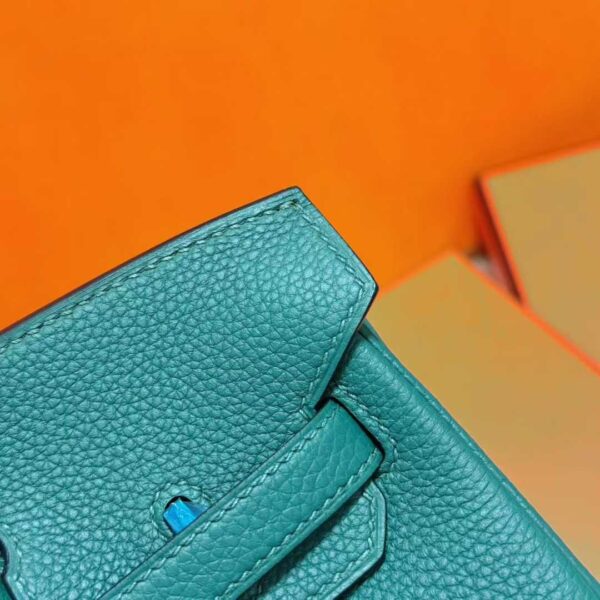 Joe Luxury Birkin Togo Leather Forest Green Silver Hardware 25cm Full Handmade