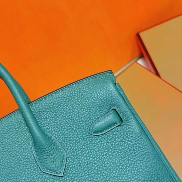 Joe Luxury Birkin Togo Leather Forest Green Silver Hardware 25cm Full Handmade