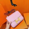 Joe Luxury Constance Epsom Leather Light Purple Pink Gold Hardware 24cm Full Handmade