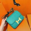 Joe Luxury Constance Epsom Leather Cyan Blue-green Gold Hardware 24cm Full Handmade