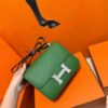 Joe Luxury Constance Epsom Leather Forest Green Silver Hardware 24cm Full Handmade