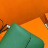 Joe Luxury Constance Epsom Leather Forest Green Silver Hardware 24cm Full Handmade