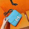 Joe Luxury Constance Epsom Leather Candy Blue Silver Hardware 24cm Full Handmade