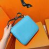 Joe Luxury Constance Epsom Leather Candy Blue Silver Hardware 24cm Full Handmade