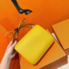 Joe Luxury Constance Epsom Leather Amber Yellow Silver Hardware 24cm Full Handmade