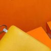 Joe Luxury Constance Epsom Leather Amber Yellow Silver Hardware 24cm Full Handmade