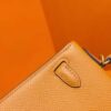 Joe Luxury Mini Kelly Epsom Leather Orange Gold Hardware 19cm Full Handmade
