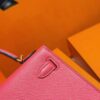 Joe Luxury Mini Kelly Epsom Leather Watermelon Red Gold Hardware 19cm Full Handmade