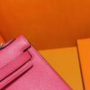 Joe Luxury Mini Kelly Epsom Leather Watermelon Red Silver Hardware 19cm Full Handmade