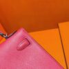 Joe Luxury Mini Kelly Epsom Leather Watermelon Red Silver Hardware 19cm Full Handmade