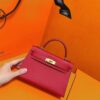 Joe Luxury Mini Kelly Epsom Leather Chinese Red Gold Hardware 19cm Full Handmade