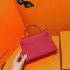 Joe Luxury Mini Kelly Epsom Leather Chinese Red Gold Hardware 19cm Full Handmade