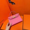 Joe Luxury Mini Kelly Epsom Leather Candy Pink Gold Hardware 19cm Full Handmade