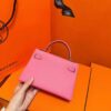 Joe Luxury Mini Kelly Epsom Leather Candy Pink Gold Hardware 19cm Full Handmade