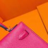 Joe Luxury Mini Kelly Epsom Leather 5J Rose Pink Silver Hardware 19cm Full Handmade
