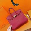 Joe Luxury Birkin Togo Leather Chinese Red Gold Hardware 25cm Full Handmade