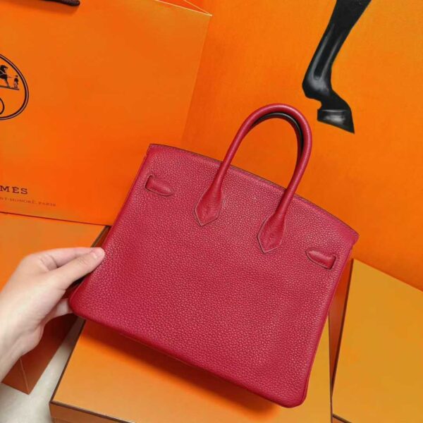 Joe Luxury Birkin Togo Leather Chinese Red Gold Hardware 25cm Full Handmade