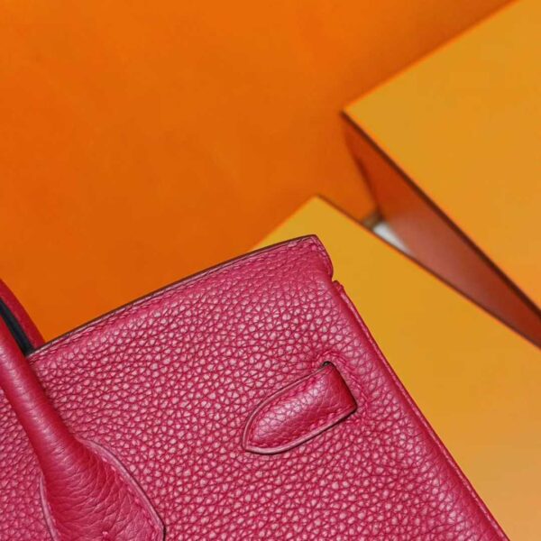 Joe Luxury Birkin Togo Leather Chinese Red Gold Hardware 25cm Full Handmade