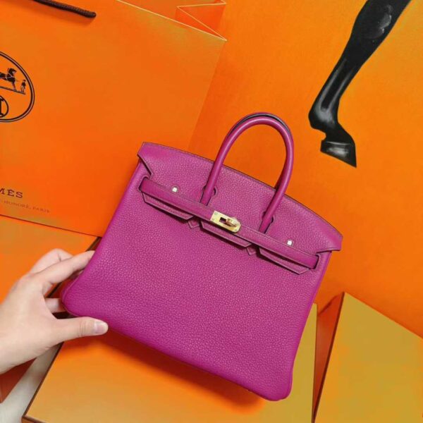 2026-01-24_091605_006 Joe Luxury Birkin Togo Leather Rose Pink Gold Hardware 25cm Full Handmade