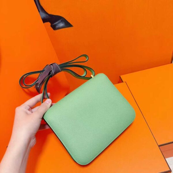 Joe Luxury Constance Epsom Leather Avocado Green Gold Hardware 18cm Full Handmade