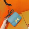 Joe Luxury Constance Epsom Leather Denim Blue Gold Hardware 18cm Full Handmade