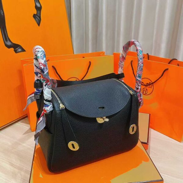Joe Luxury Lindy Togo Leather CK89 Black Gold Hardware 26cm Full Handmade