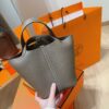 Joe Luxury Picotin Togo Leather CK18 Etoupe Grey Silver Hardware 18cm Full Handmade