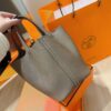 Joe Luxury Picotin Togo Leather CK18 Etoupe Grey Silver Hardware 18cm Full Handmade