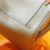 Joe Luxury Lindy Togo Leather Turtledove Grey Gold Hardware 20cm Full Handmade