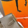 Joe Luxury Birkin Shoulder Evercolor Leather Etoupe Grey Silver Hardware 29cm Full Handmade