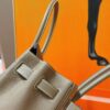 Joe Luxury Birkin Shoulder Evercolor Leather Etoupe Grey Silver Hardware 29cm Full Handmade
