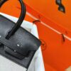 Joe Luxury Birkin Swift Leather & Canvas CK89 Black Silver Hardware 25cm Full Handmade