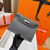 Joe Luxury Kelly Danse Evercolor Leather Nobel Grey Silver Hardware 22cm Full Handmade