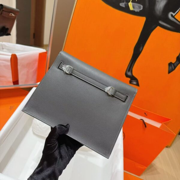 Joe Luxury Kelly Danse Evercolor Leather Nobel Grey Silver Hardware 22cm Full Handmade