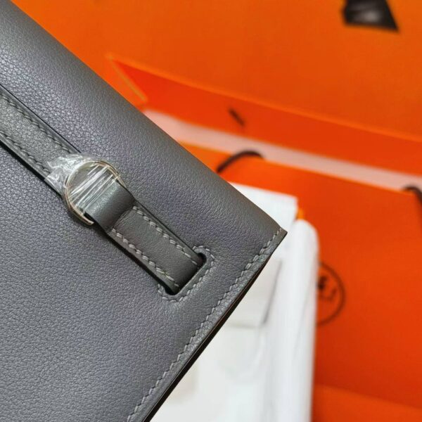 Joe Luxury Kelly Danse Evercolor Leather Nobel Grey Silver Hardware 22cm Full Handmade