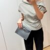 Joe Luxury Kelly Danse Evercolor Leather Nobel Grey Silver Hardware 22cm Full Handmade