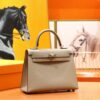 2026-03-26_150846_068 Joe Luxury Kelly Epsom Leather Light Khaki Silver Hardware 25cm Full Handmade