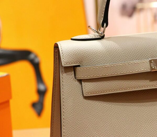 2026-03-26_150851_060 Joe Luxury Kelly Epsom Leather Light Khaki Silver Hardware 25cm Full Handmade