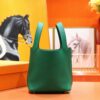 Joe Luxury Picotin Togo Leather Deep Green Gold Hardware 18cm Full Handmade