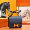 Joe Luxury Constance Epsom Leather Gem Blue Gold Hardware 18cm Full Handmade