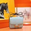 Joe Luxury Constance Epsom Sweet Light Blue Silver Hardware 18cm Full Handmade