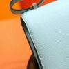 Joe Luxury Constance Epsom Sweet Light Blue Silver Hardware 18cm Full Handmade