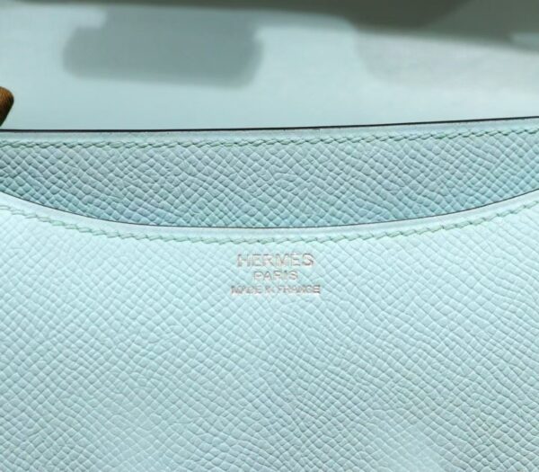 Joe Luxury Constance Epsom Sweet Light Blue Silver Hardware 18cm Full Handmade