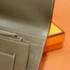 Joe Luxury Passport Wallet Togo Leather CK18 Etoupe Grey Silver Hardware Full Handmade