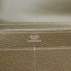 Joe Luxury Passport Wallet Togo Leather CK18 Etoupe Grey Silver Hardware Full Handmade